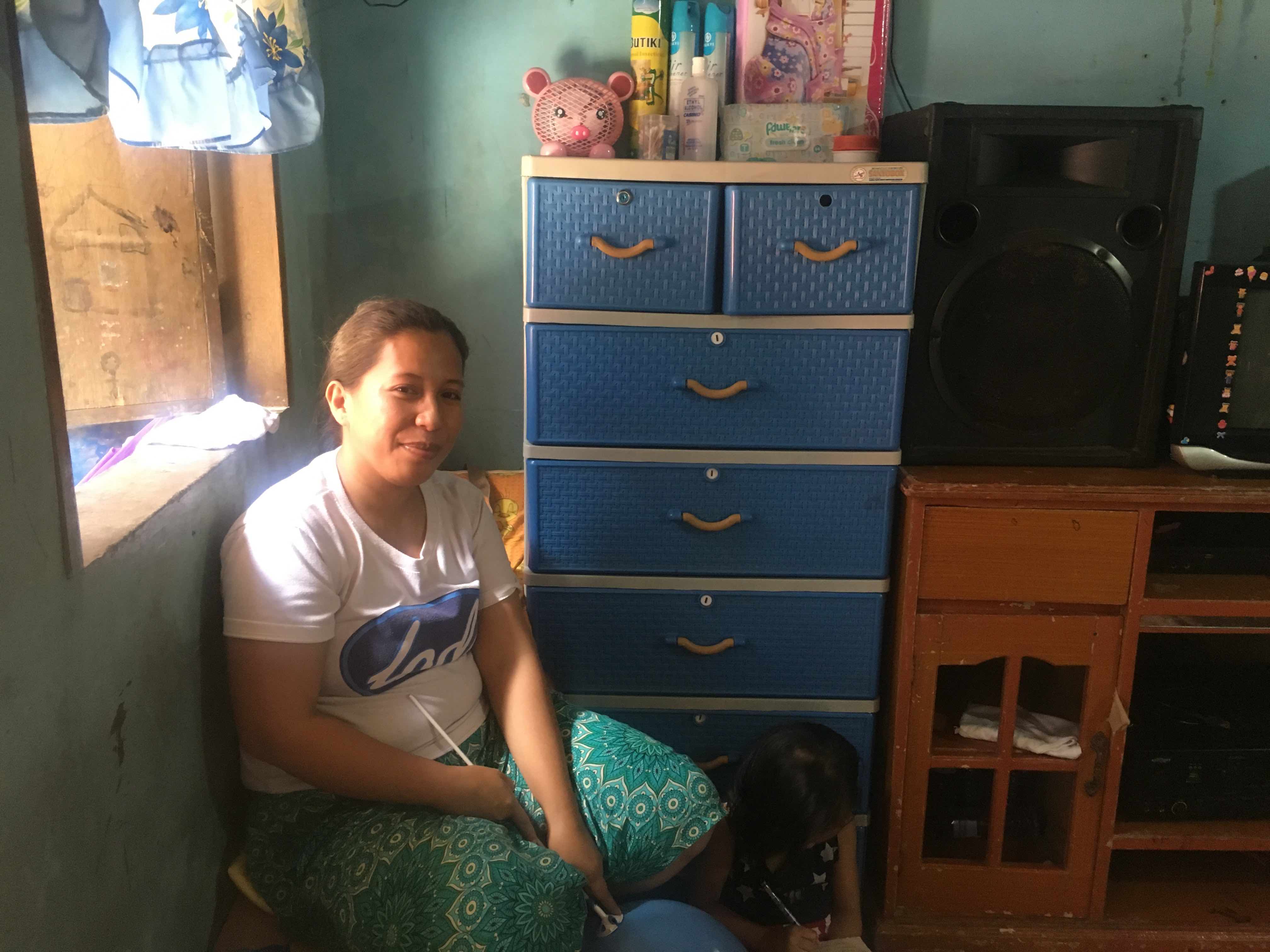 Machica inside her home in Marikina. (Photo: Therese Reyes)