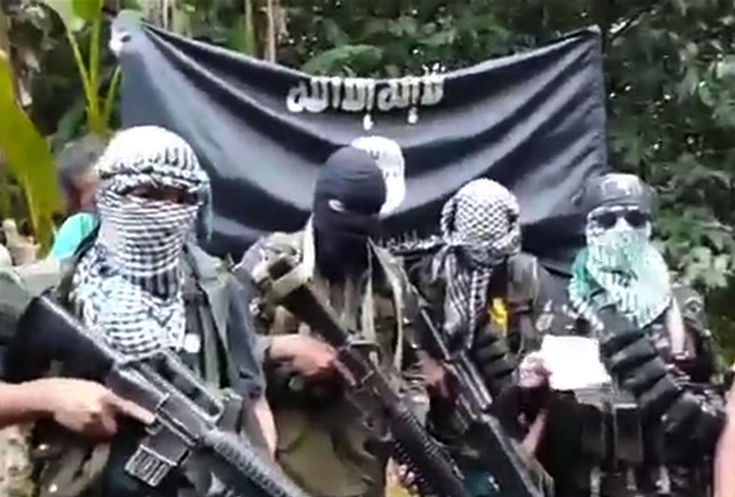 Abu Sayyaf militants in the southern Philippines circa 2015 (File photo)