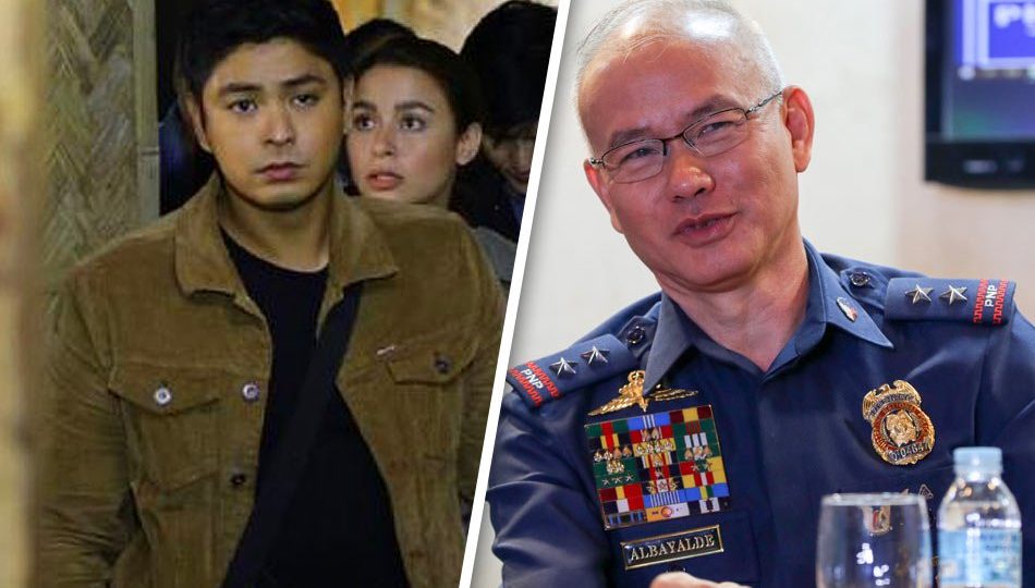 Coco Martin, the lead star of Ang Probinsyano; and  Philippine National Police (PNP) chief Director General Oscar Albayalde. Photo: ABS-CBN News.