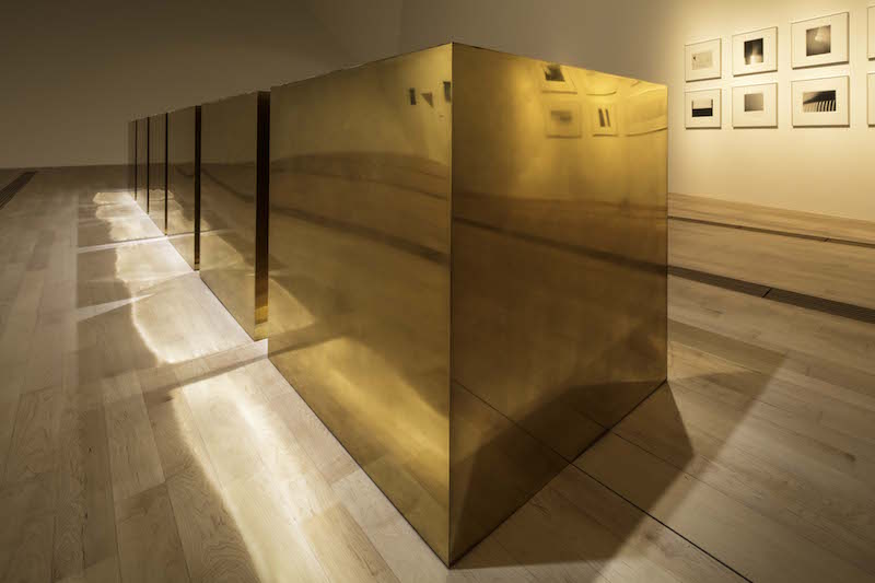 Donald Judd, 'Untitled (Six Boxes)', 1974. One of the most important artists of American Minimalism, Judd's work here is made out of six identical brass boxes spaced exactly 150cm apart to create a visual rhythm. Photo: Marina Bay Sands