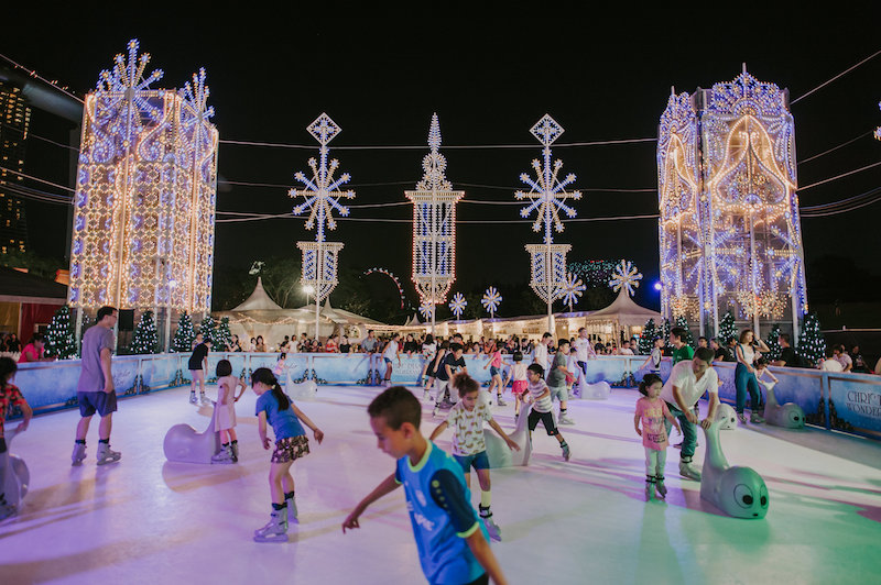 Outdoor skating rink. Photo: Gardens by the Bay