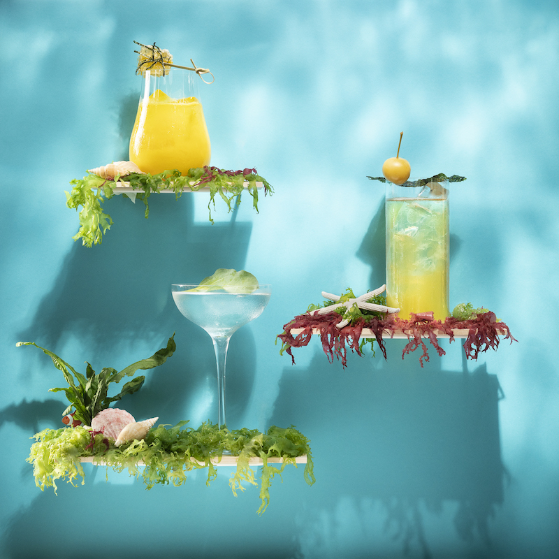 'Sea' cocktails. Photo: Skai Bar
