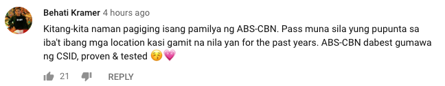 Photo: Screenshot from ABS-CBN's YouTube account