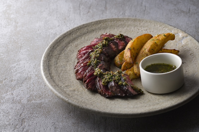 boChinche’s Westholme Hanger Steak with chimichurri sauce. Photo: Westholme