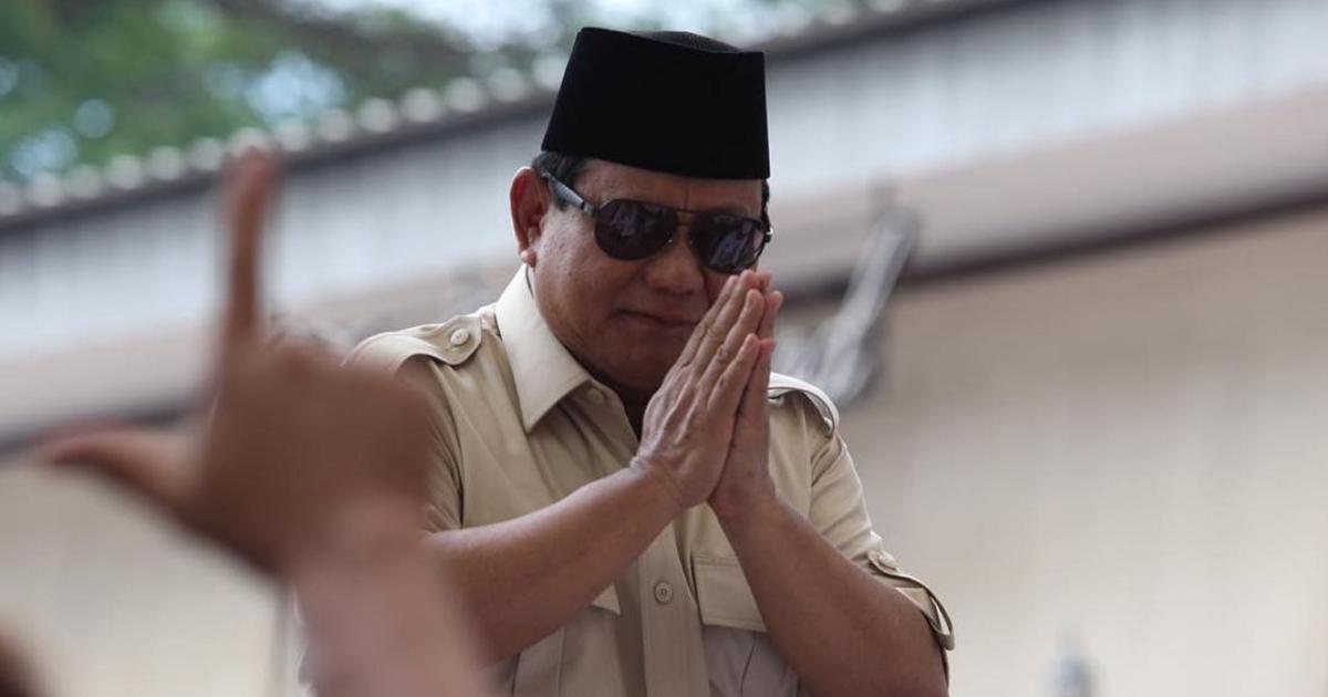 Presidential candidate and Gerindra Chairman Prabowo Subianto. PHOTO: Instagram/@prabowo