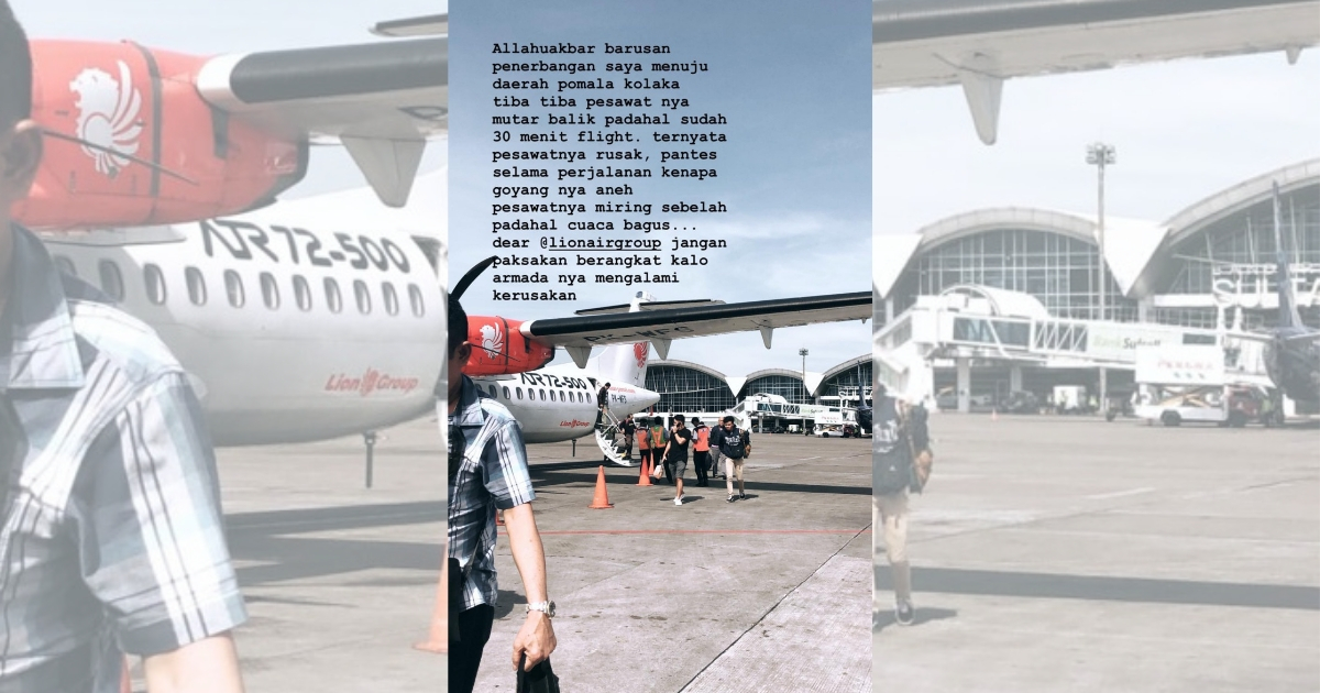 Screenshot of Chandra Tauphan Ansar’s Instagram Story, who was flying with Wings Air flight IW-1206 from Makassar to Kolaka in Southeast Sulawesi. Photo: Instagram/@chandratauphan