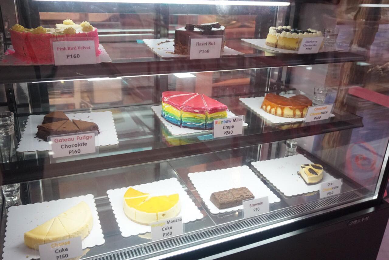 The dessert cafe's cakes. Photo: Kaka Corral