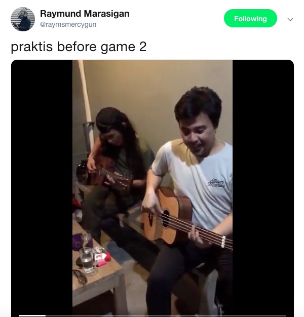 Photo: Screenshot from Raymund Marasigan's Twitter account