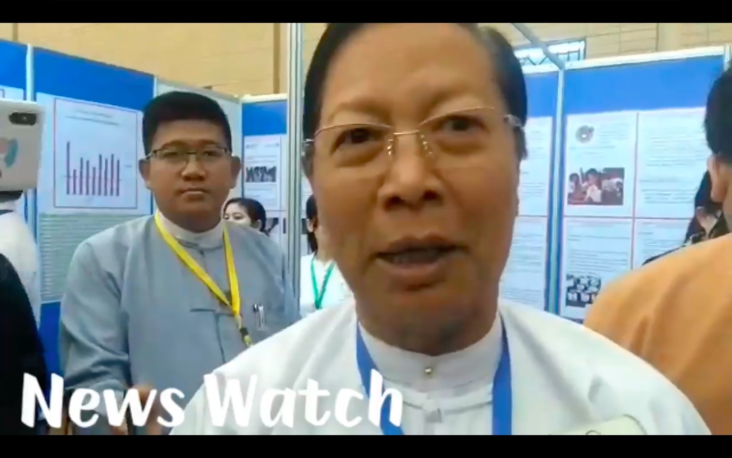 Religion Minister speaks to reporters in NewsWatch video – screenshot via Facebook video