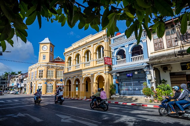 Sino-Portuguese Building, the old Building in Phuket Old Town, Phuket. Photo: Tourism Authority of Thailand