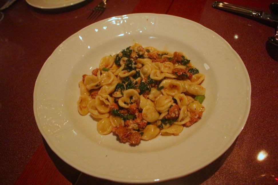 Frank's italian's orrecchiette with sausage and broccoli rabe. Photo by Vicky Wong.