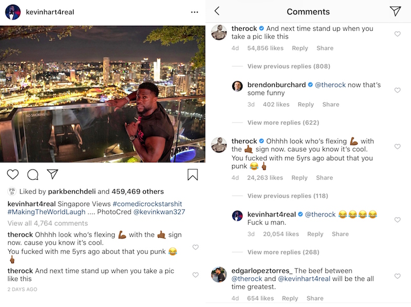 Screenshots from kevinhart4real/Instagram
