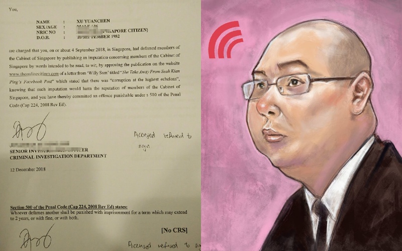 The Online Citizen Editor Terry Xu Charged For Defaming Cabinet Of