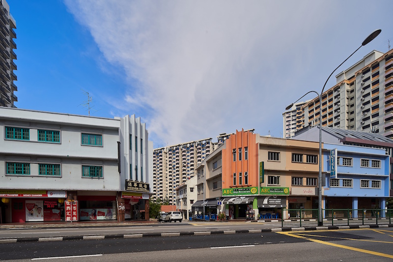 Art Deco apartment blocks at 230 and 246 Balestier Road, 2018. Photo: National Heritage Board