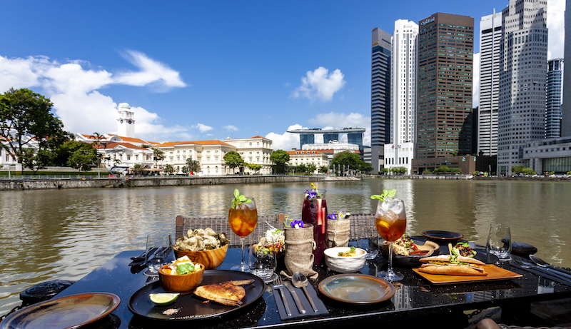Riverside dining. Photo: The Sampan