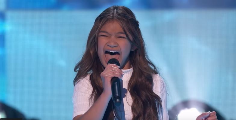 Angelica Hale. Photo: Screenshot from America’s Got Talent’s YouTube account