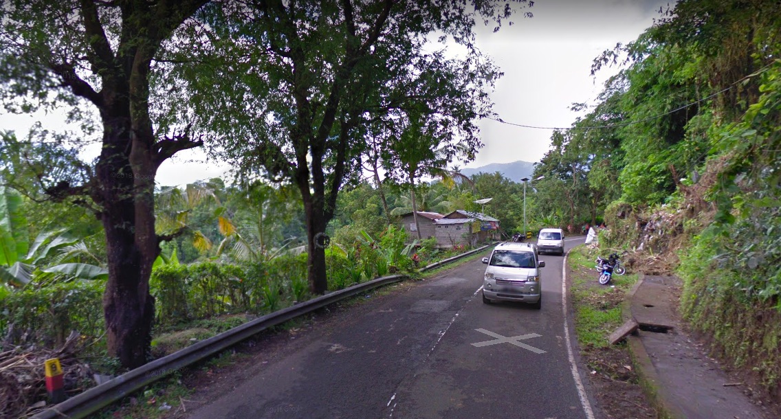 Bali’s Singaraja-Gitgit road is notorious for accidents. Photo via Google Maps 