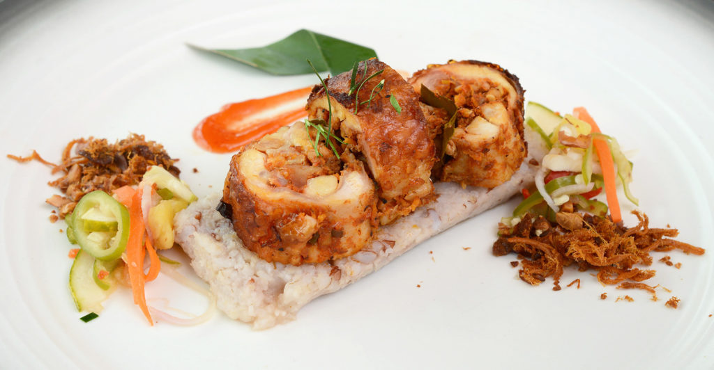 Photo: Crispy Rendang Chicken Roulade / Love Wholesome