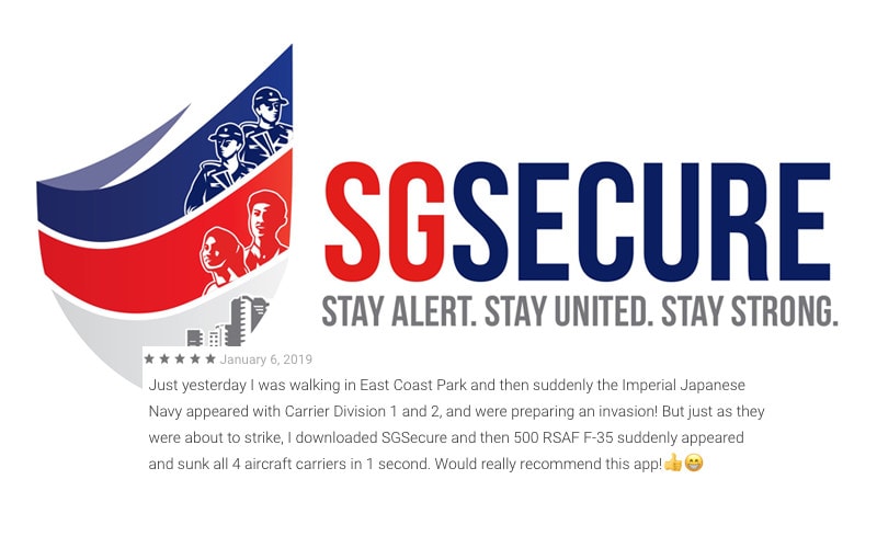 The SGSecure app got trolled big time on the Google and iTunes app stores over the week (Photo: SGSecure, Google Play Store screengrab)