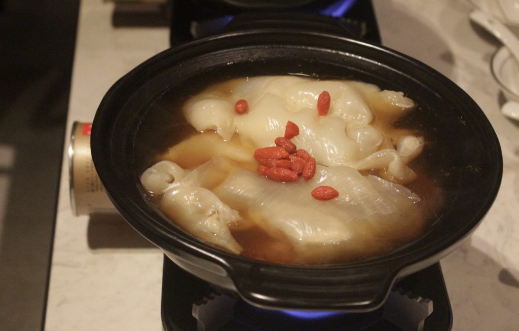 SHÉ's fish maw nourishing pot. Photo by Vicky Wong.