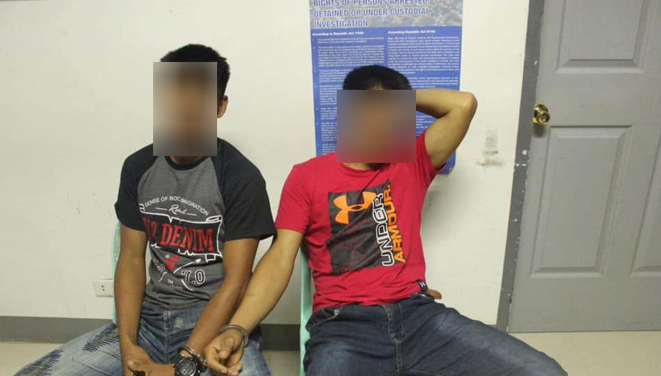 The suspects in the basketbrawl. Photo: ABS-CBN News