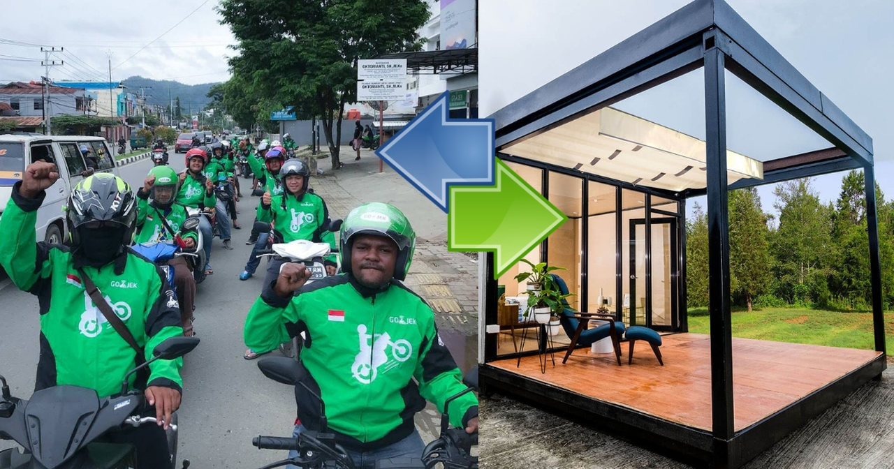 Photos: Go-Jek (left) and Revolution Precrafted (right) 