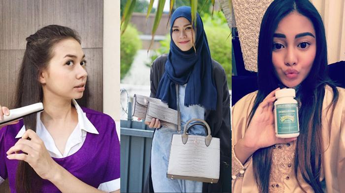 Indonesian Instaselebs Yuki Kato, Zaskia Adya Mecca and Aurel Hermansyah. Photos: Instagram