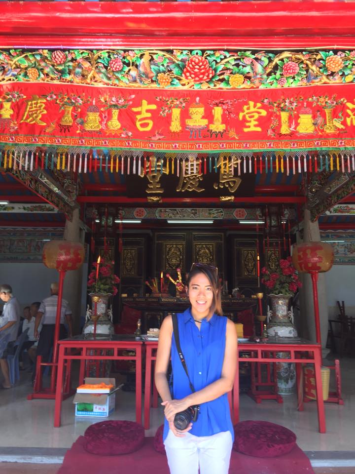 Author Teirra Kamolvattanavith at a family shrine in Shantou, China. Photo: Teirra Kamolvattanavith/ Coconuts Media 