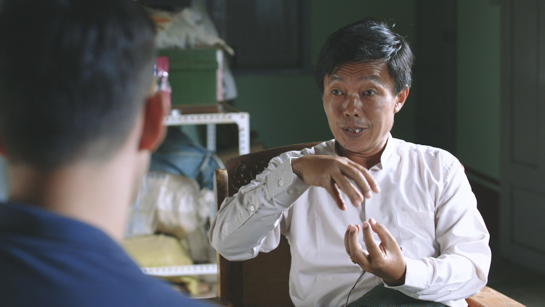 U Kyaw Aung, the Ta'ang National Party Chairman, discusses Shan State's drug problem. Photo: Arglit Boonyai