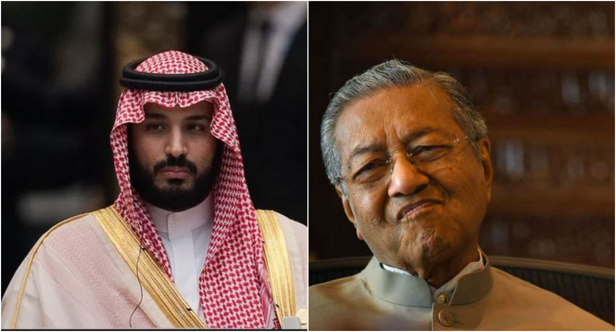 MbS and Mahathir via AFP