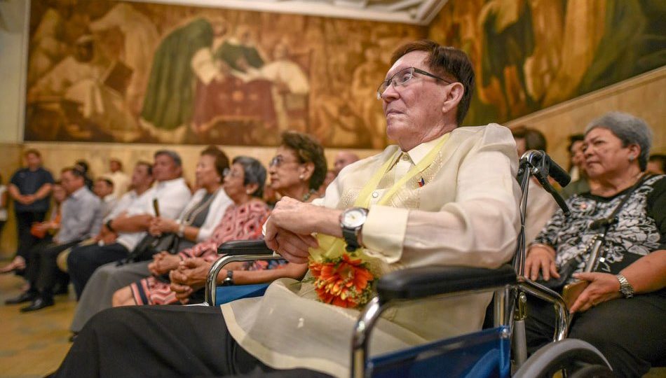 National Artist Francisco “Bobby” Mañosa during a tribute given to him by the University of Santo Tomas in March last year. Photo: Michael Angelo M. Reyes