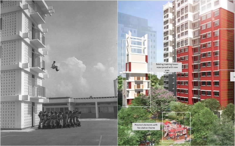 Photos: MCI, courtesy of National Archives of Singapore and HDB via Desmond Lee Facebook page