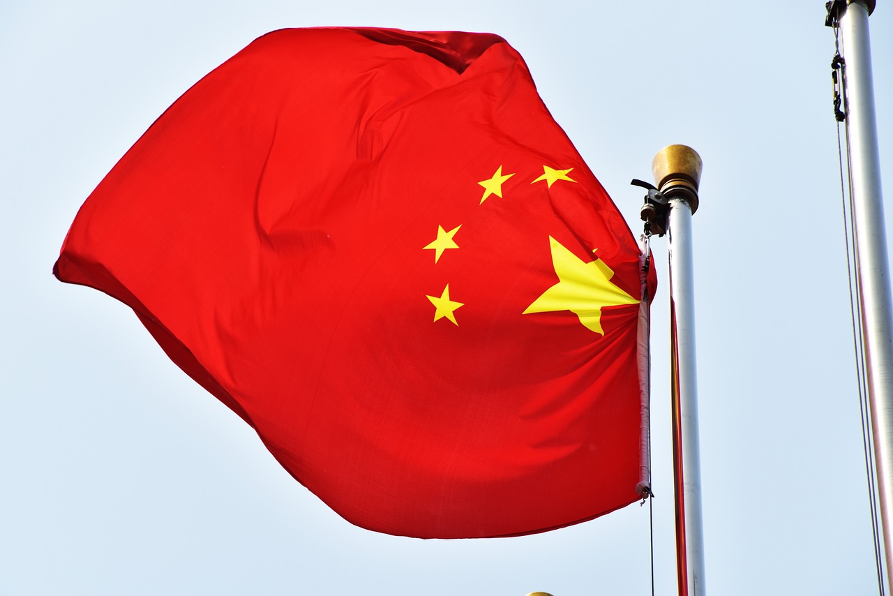 Chinese flag. Photo: PPPSDavid on Pixabay