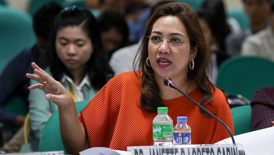 Former Department of Health Secretary Janette Garin at the Senate investigation of the Dengvaxia controversy in July 2018. Photo: Jonathan Cellona/ABS-CBN News