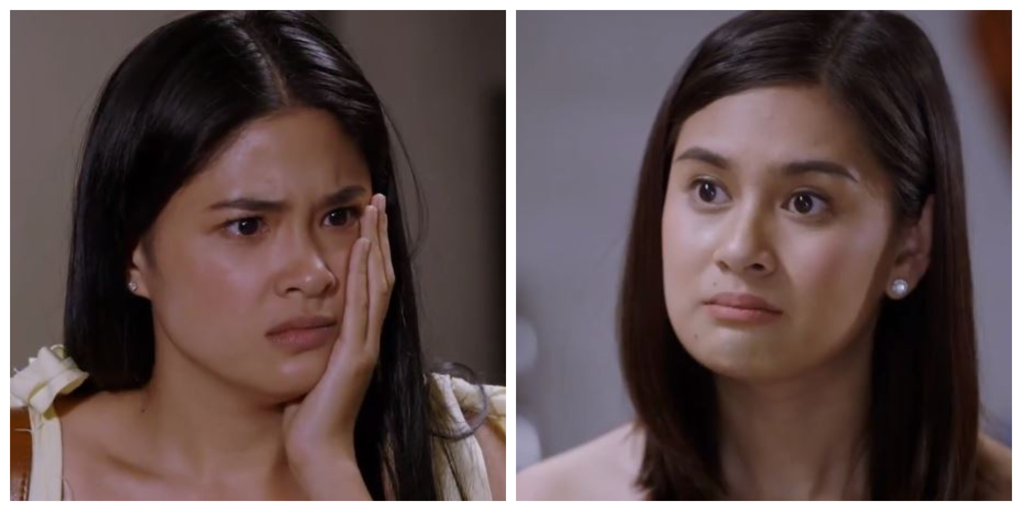 On Halik, Jade (Yam Conception, left) becomes the mistress of the husband of Yen (Yen Santos). Photo: Screenshot from ABS-CBN's video
