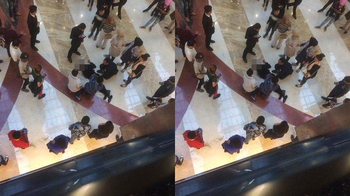 Screenshots of a viral video taken moments after APH jumped from the third floor of Pondok Indah Mall on Mar 11, 2019. Photo: Twitter