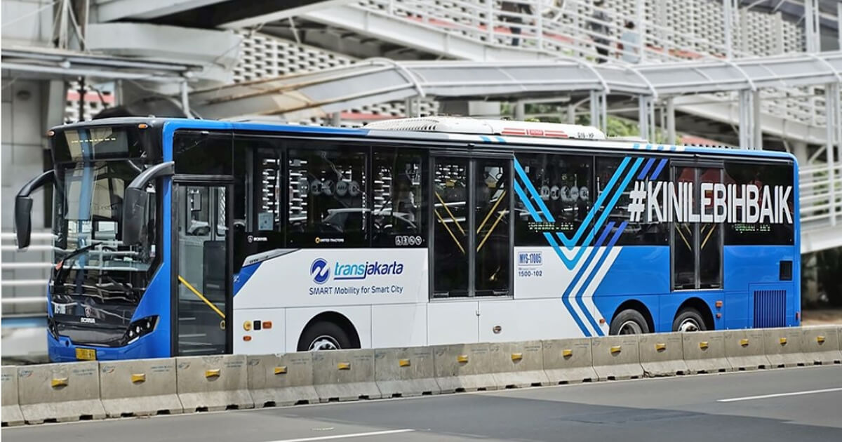 TransJakarta bus. Photo: Instagram/@pt_transjakarta