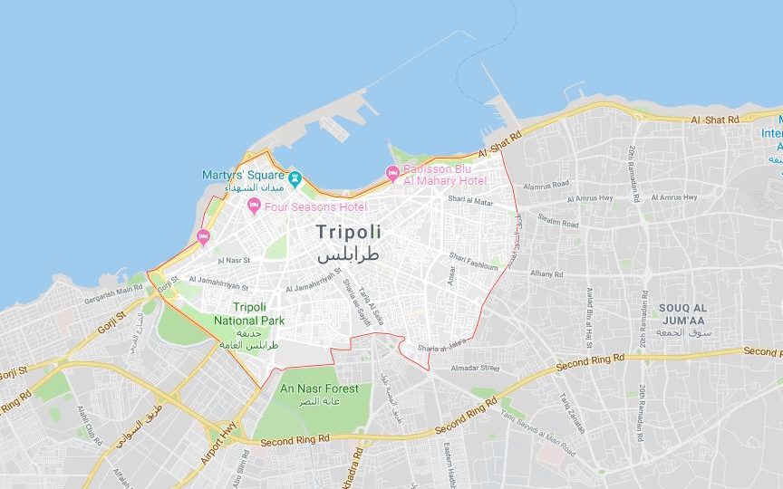 Tripoli, Libya. Photo: Google maps