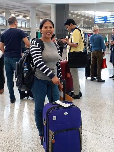 Baby Jane Allas in 2017, when she first traveled to Hong Kong. Photo via Facebook.
