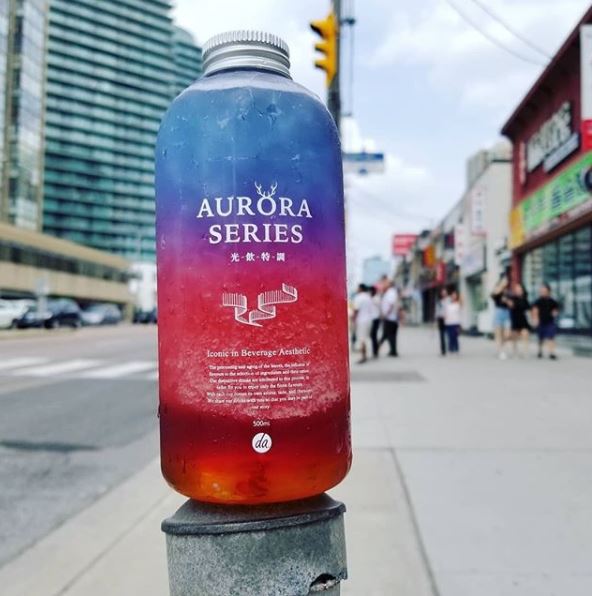 A bottle of the Aurora Series. Photo: The Alley's Instagram account