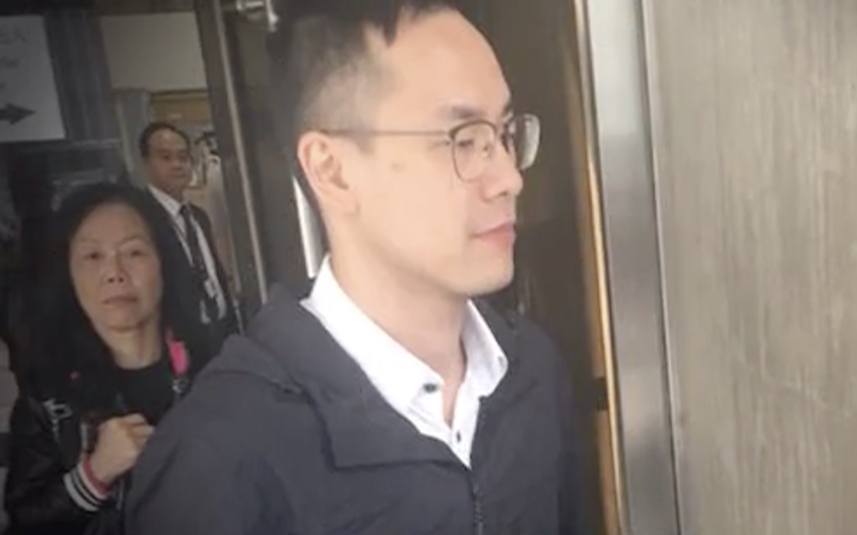 Uber driver Lam Cheuk-yin at a previous court appearance. Screengrab via Apple Daily.
