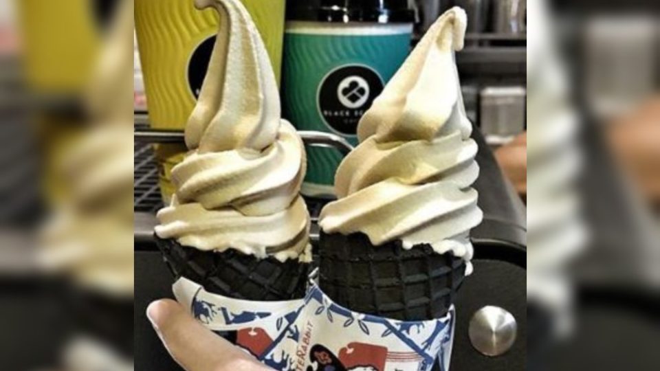 Black Scoop Cafe’s White Rabbit ice cream. Photo: Black Scoop’s Instagram