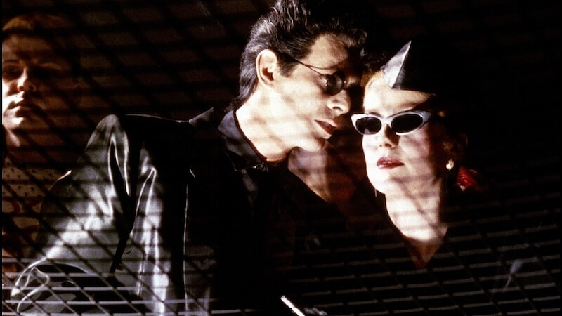 A scene from The Hunger starring David Bowie and Catherine Deneuve. Image: Screengrab from The Hunger film