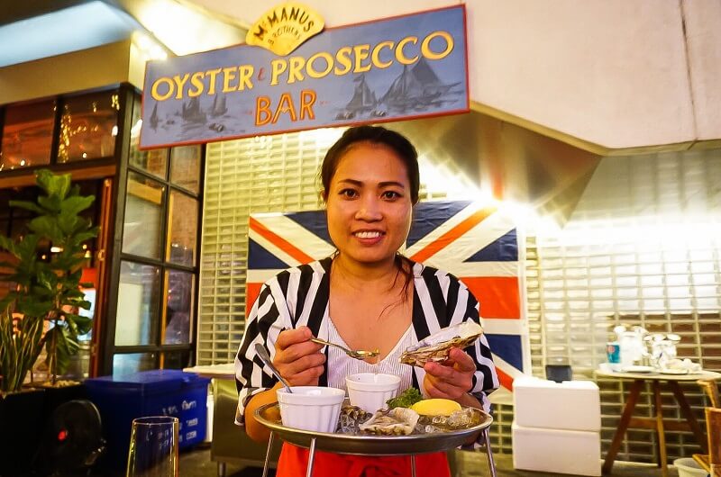 Saovanee McManus, co-owner of McManus Brothers Oyster Bar. Photo: Chayanit Itthipongmaetee