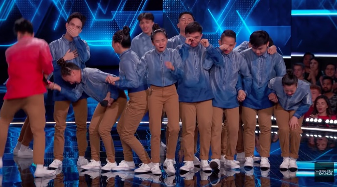 VPeepz turn emotional after learning their score from the judges in yesterday’s episode of World of Dance. Photo: Screenshot from the show’s YouTube video.