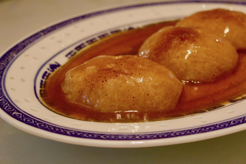 Man Hing's braised pomelo peel with shrimp roes. Photo by Vicky Wong.