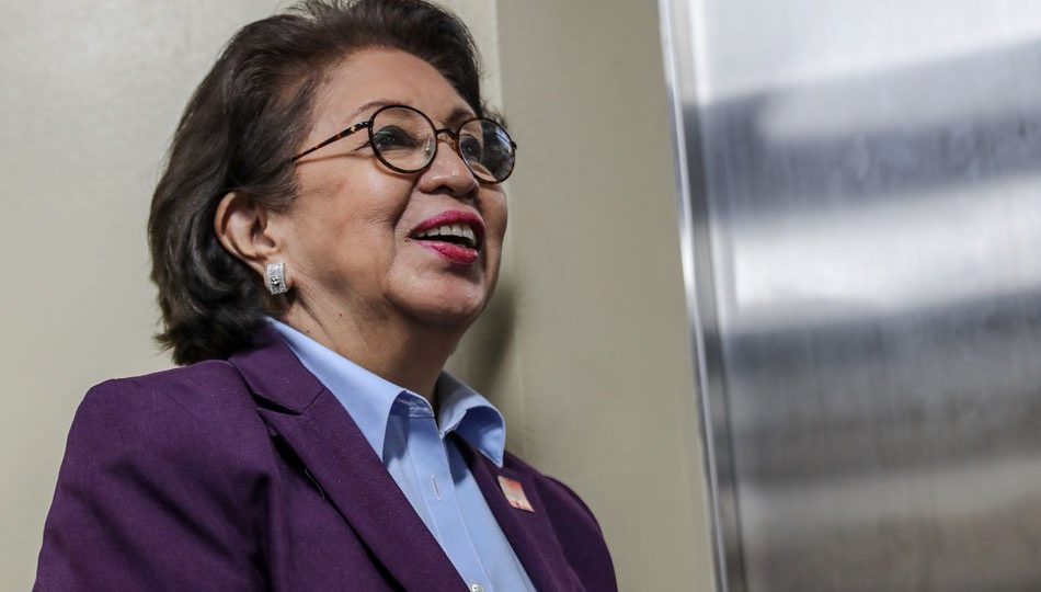 Former ombudsman Conchita Carpio Morales at the Senate in 2017. Photo: Jonathan Cellona/ABS-CBN News.
