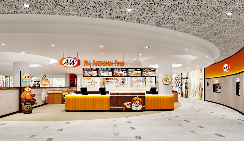Artist rendering of the AMK Hub outlet. Photo: A&W Restaurants