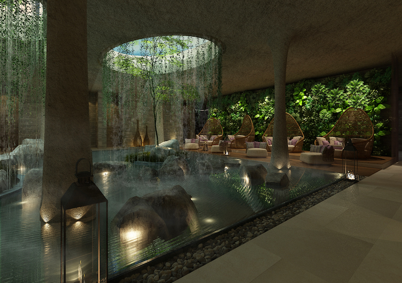 Artist rendering of Fusion Resort Quang Binh's spa reception