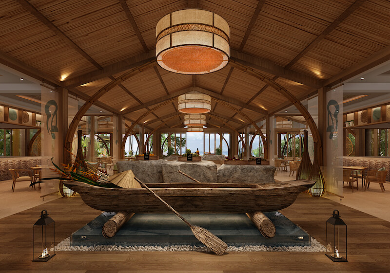The dining area. Artist rendering of Fusion Resort Quang Binh